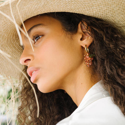 北京仓｜Annele-Raspberry-树莓 果冻 耳环［芬兰设计师］ 商品图9