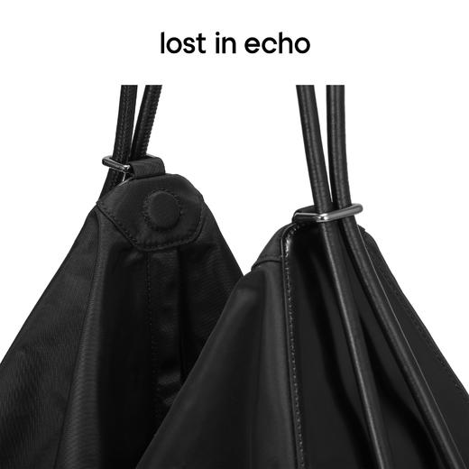 [福利价]lost in echo 环保尼龙布三角大号tote包大容量两用斜挎包手拎包 商品图4
