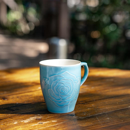 永恒玫瑰咖啡/红茶两用杯350ml 商品图1