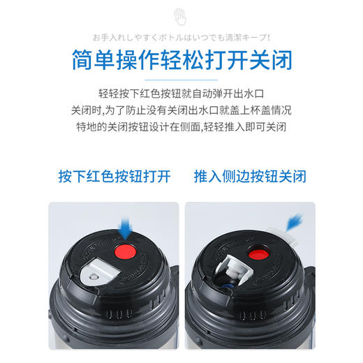 象印ZOJIRUSHI不锈钢真空保温瓶大容量户外旅行车载水壶保温杯 2000ml 商品图4