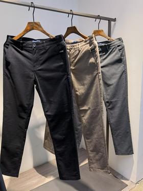 请仓库不退换 NAUTICA/诺帝卡男装秋冬新品商务棉氨绒感微弹直筒休闲裤，货号PO2311