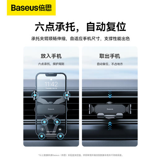 倍思 稳行Lite重力车载支架（出风口版） 商品图4