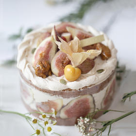 8英寸｜「枣秋」无花果蛋糕+198元当季花束