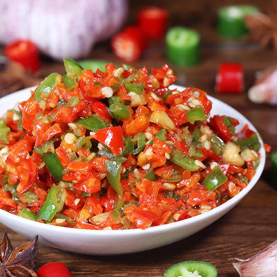 荆裕优选蒜蓉螺丝椒酱280克/瓶 （新老红绿包装随机发） 商品图2