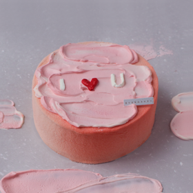 8英寸｜草莓云芝士（可定制字母）+198元当季花束