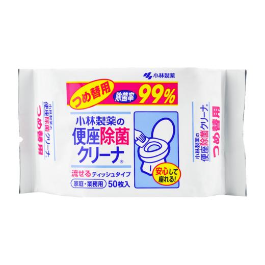 KOBAYASHI小林制药马桶坐便盖清洁无纺布湿巾 50片/袋 商品图1