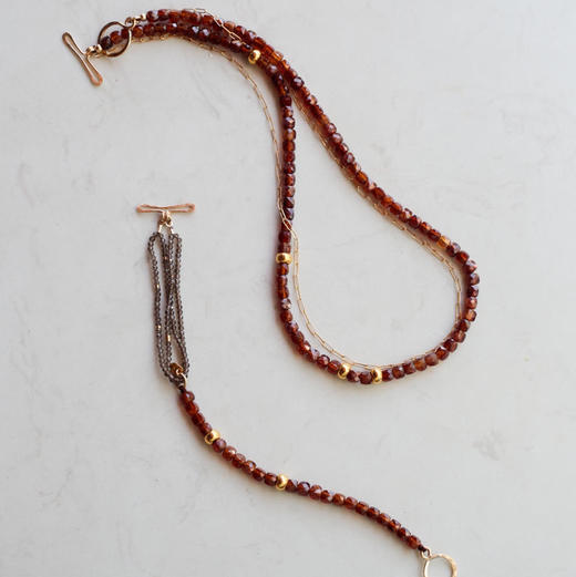 SpoiledBrat Jewelry石榴石OT扣项链 商品图2