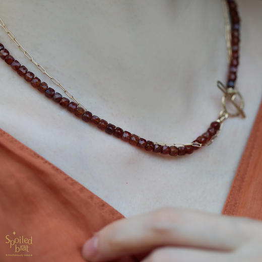 SpoiledBrat Jewelry石榴石OT扣项链 商品图3
