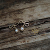 SpoiledBrat Jewelry蝴蝶结珍珠耳钉 商品缩略图0