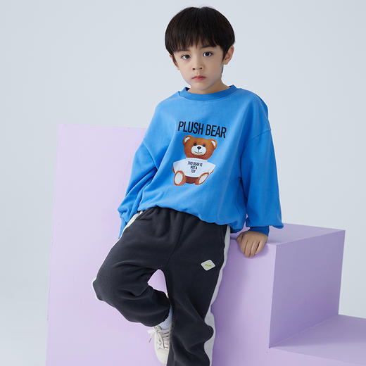 【2025反季抄底清仓】龙之涵 亲子款奶酷印花系列卫衣 100%棉 中大童春秋保暖上衣 婴幼儿A类标准 商品图14