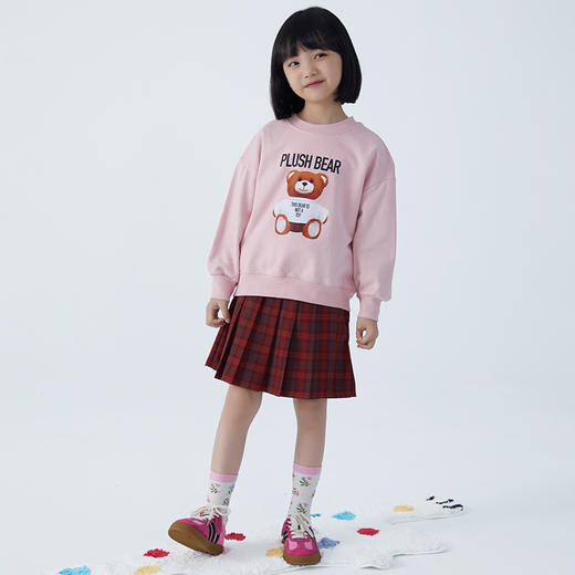 【2025反季抄底清仓】龙之涵 亲子款奶酷印花系列卫衣 100%棉 中大童春秋保暖上衣 婴幼儿A类标准 商品图4