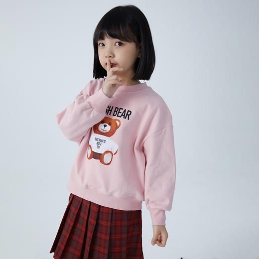 【2025反季抄底清仓】龙之涵 亲子款奶酷印花系列卫衣 100%棉 中大童春秋保暖上衣 婴幼儿A类标准 商品图9