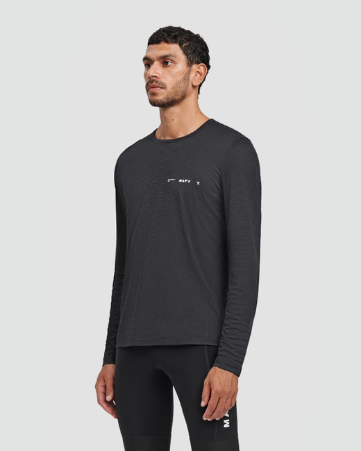 MAAP x TA 男士 Alt Road LS tee Black 休闲速干长袖T恤 商品图0