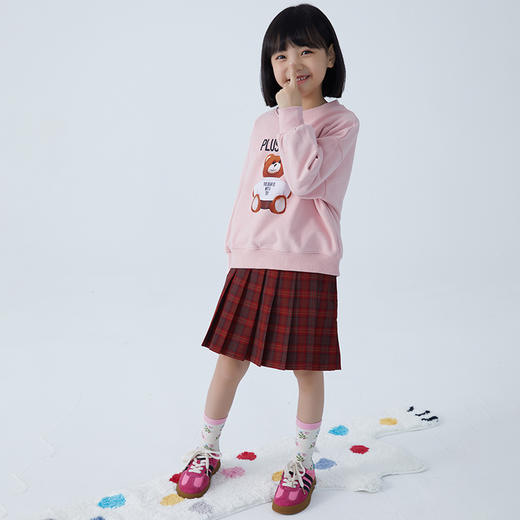 【2025反季抄底清仓】龙之涵 亲子款奶酷印花系列卫衣 100%棉 中大童春秋保暖上衣 婴幼儿A类标准 商品图6