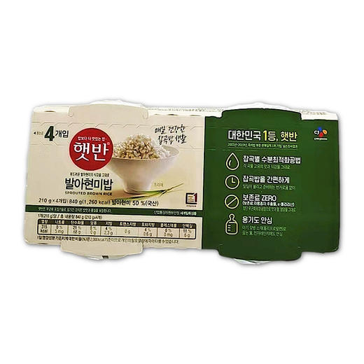 백설 햇반발아현미밥210g*4 商品图0