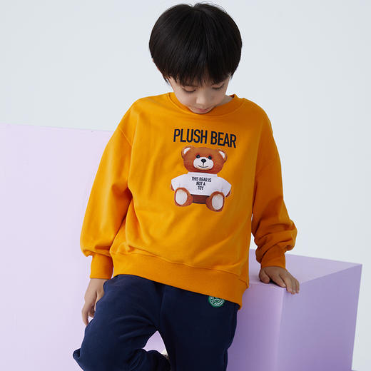 【2025反季抄底清仓】龙之涵 亲子款奶酷印花系列卫衣 100%棉 中大童春秋保暖上衣 婴幼儿A类标准 商品图12