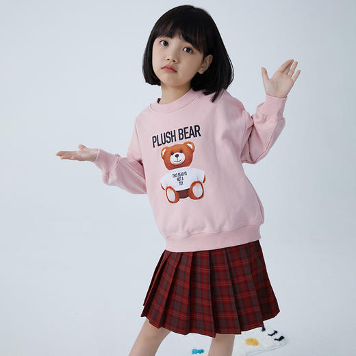 【2025反季抄底清仓】龙之涵 亲子款奶酷印花系列卫衣 100%棉 中大童春秋保暖上衣 婴幼儿A类标准 商品图11