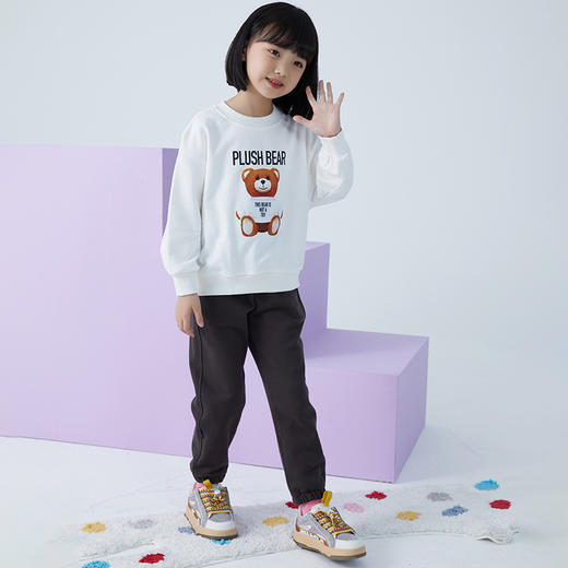 【2025反季抄底清仓】龙之涵 亲子款奶酷印花系列卫衣 100%棉 中大童春秋保暖上衣 婴幼儿A类标准 商品图10