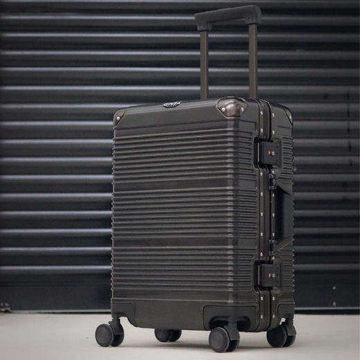 银座PC铝框旅行箱飞机轮20/24/29寸商务登机箱密码锁拉杆箱男女6618K 商品图7