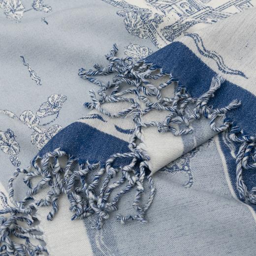 故宫联名 定制印花流苏披肩毯 商品图4