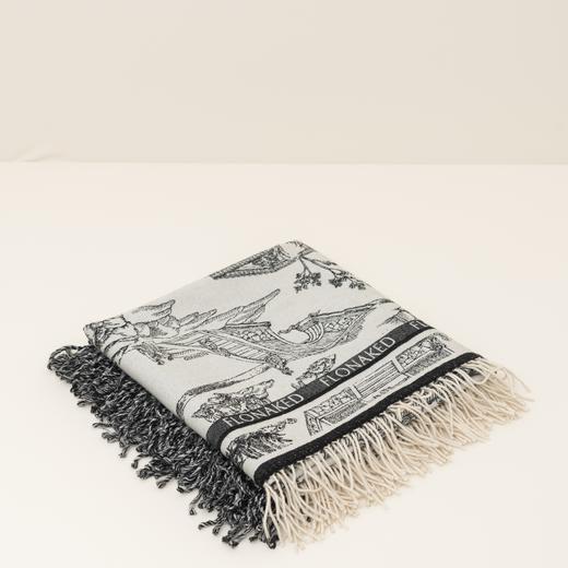 故宫联名 定制印花流苏披肩毯 商品图7
