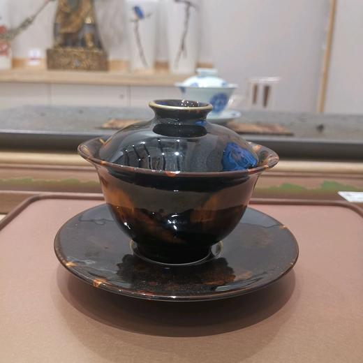 B-ZY-712 曾勇 玳瑁描金盖碗茶具 商品图1