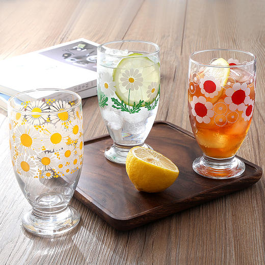 aderia日本进口石塚硝子昭和复古玻璃杯冷水冷饮创意水杯饮料夏日335ml【不支持补差，非质量问题不退不换】S 商品图1