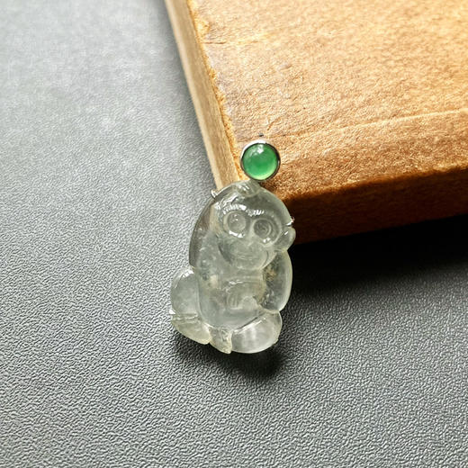 高冰到玻璃种翡翠灵猴献瑞 商品图2