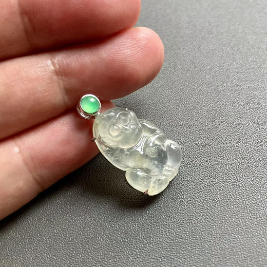 高冰到玻璃种翡翠灵猴献瑞 商品图7