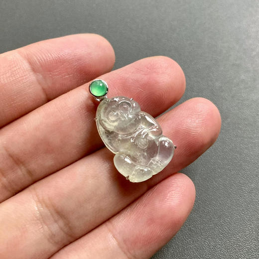 高冰到玻璃种翡翠灵猴献瑞 商品图6