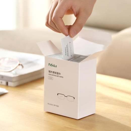 FaSoLa眼镜布清洁湿巾去雾一次性镜片擦拭湿巾纸手机屏幕专用神器 商品图3