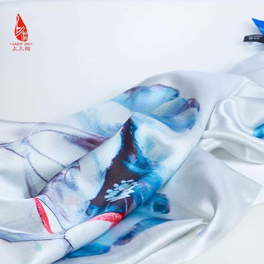 SAINTJOY/上久楷真丝披肩女式真丝披肩PJS21003水荷风裳 商品图10