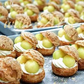 玲珑蜜瓜酥皮泡芙盒子