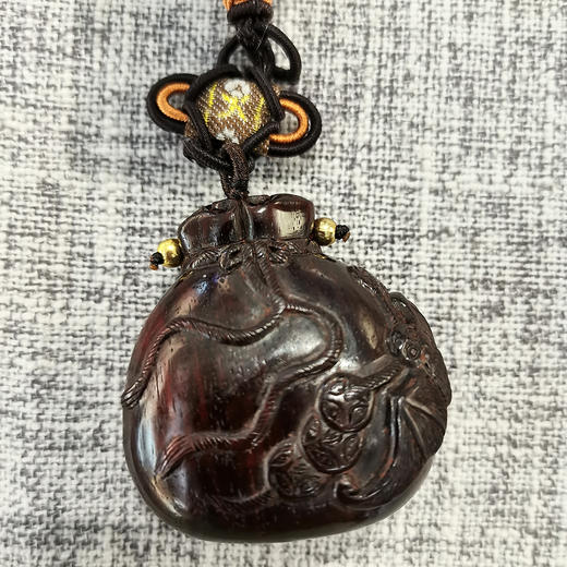 钱袋°小叶紫檀挂件 大款&小款 商品图0