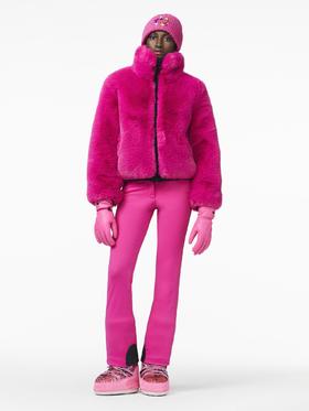 Goldbergh - Victoria Jacket pony - pink - 女装 - 滑雪夹克 - 粉色毛毛