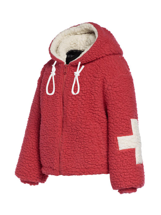 Goldbergh - Emma Jacket flame - 女装 - 滑雪夹克 - 红色白十字 商品图2