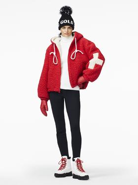 Goldbergh - Emma Jacket flame - 女装 - 滑雪夹克 - 红色白十字