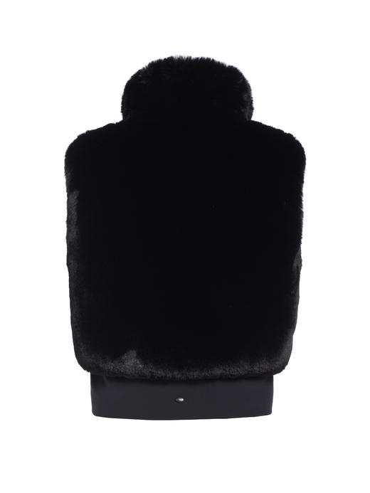 Goldbergh - Hug Bodywarmer - black - 女装 - 背心 - 黑色毛毛 商品图1