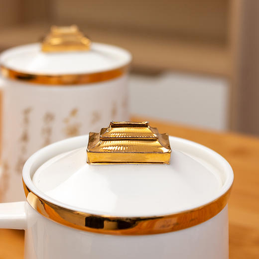 B-QXCY-2029 沁园春个人杯礼盒装 陶瓷办公杯茶水分离泡茶杯国潮文创年会礼 商品图2