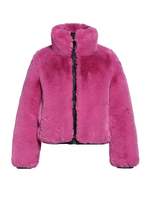 Goldbergh - Victoria Jacket pony - pink - 女装 - 滑雪夹克 - 粉色毛毛 商品图1