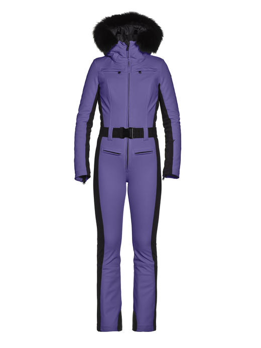 Goldbergh - Parry Jumpsuit Real Fur - Amethyst - 女装 - 连体滑雪服 - 紫色 商品图1