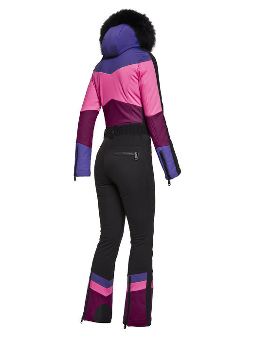 Goldbergh - Pearl Jumpsuit Real Fox Fur - amethyst - 女装 - 连体滑雪服 - 狐毛 - 紫色 商品图4