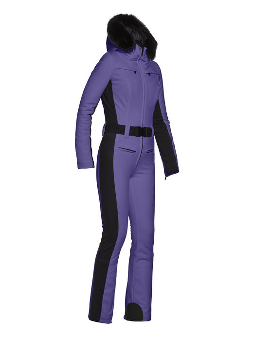 Goldbergh - Parry Jumpsuit Real Fur - Amethyst - 女装 - 连体滑雪服 - 紫色 商品图4