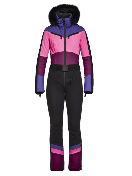 Goldbergh - Pearl Jumpsuit Real Fox Fur - amethyst - 女装 - 连体滑雪服 - 狐毛 - 紫色 商品图1