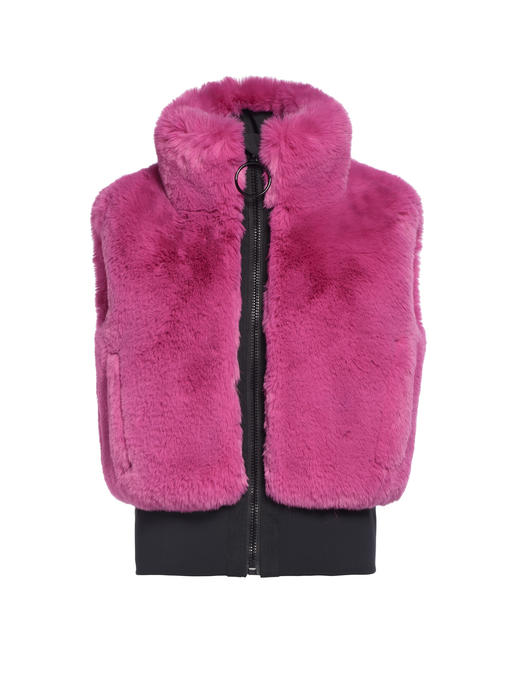 Goldbergh - Hug Bodywarmer pony - pink - 女装 - 背心 - 粉色毛毛 商品图1
