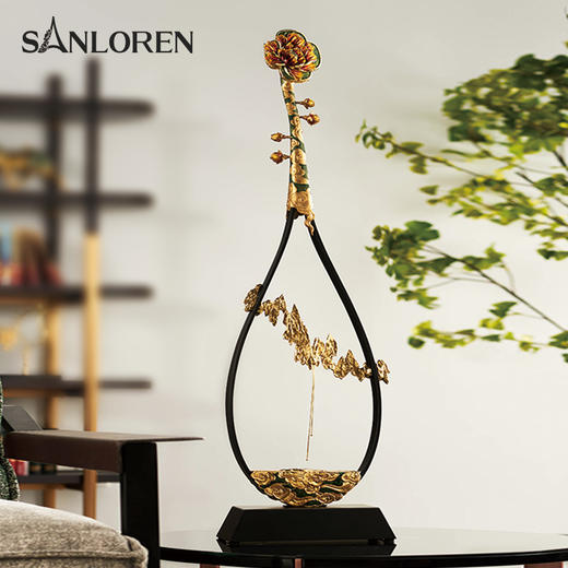 E-S90701C 罗比罗丹 高山流水摆件 精工珐琅 中式摆件珐琅彩轻奢装饰礼品 商品图4