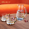 B-LB-R14901J 罗比罗丹 花语雏菊三件套 珐琅彩水杯创意玻璃花茶杯带把手 商品缩略图1