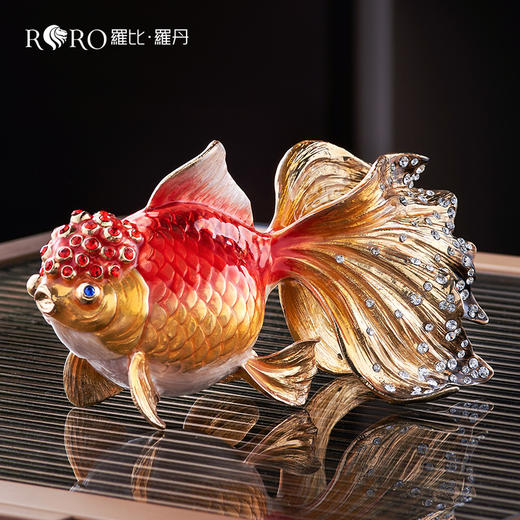 E-LB-R91474单只/91498（91486J）罗比罗丹鸿运当头对鱼摆件 商品图3