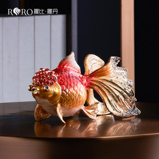 E-LB-R91474单只/91498（91486J）罗比罗丹鸿运当头对鱼摆件 商品图4