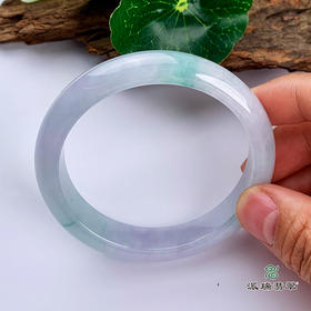 派瑞翡翠 翡翠手镯 糯种 绿色